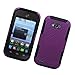 Eagle Cell ZTE Savvy Hybrid TPU Mesh Case - Retail Packaging - Black/Purple