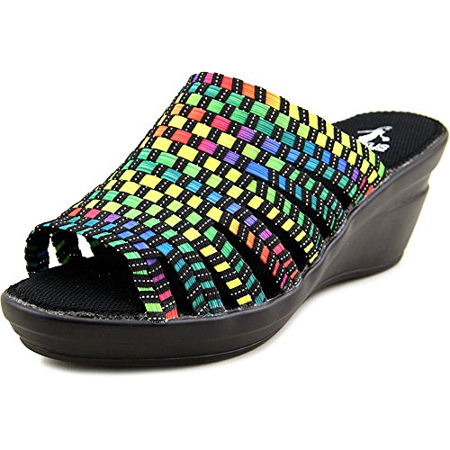 Corkys Ribbon Canvas Wedge Sandal