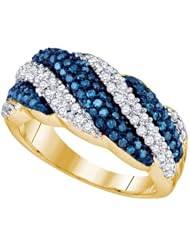 0.85CTW BLUE DIAMOND FASHION BAND