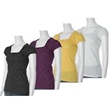 Self Esteem Dot Print Cap Sleeve Top