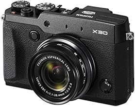 Fujifilm X30 Fotocamera Digitale 12 MP, Sensore X-TRANS CMOS II 2/3", Zoom 4X 28-112mm, f/2.0-2.8, Nero