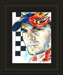 Jeff Gordon Framed Jeff Gordon Print By Michael Mellett NASCAR NASCAR