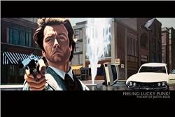 Feeling Lucky Punk? - Movie / Pop-Art Poster (Dirty Harry by Justin Reed) (Size: 36" x 24")
