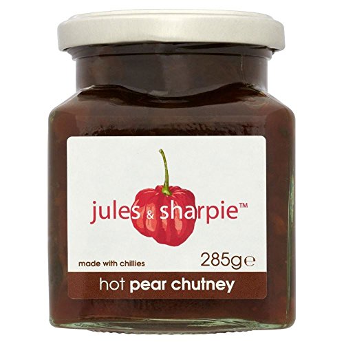 Jules & Sharpie Hot Pear Chutney (285g) - Packung mit 6