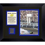 Jimmie Johnson UAW 400 Collectible w/ Piece of Race Used Tire