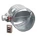 5-Inch Diameter Normally Closed Electronic HVAC Air Duct Damper with Power Supply