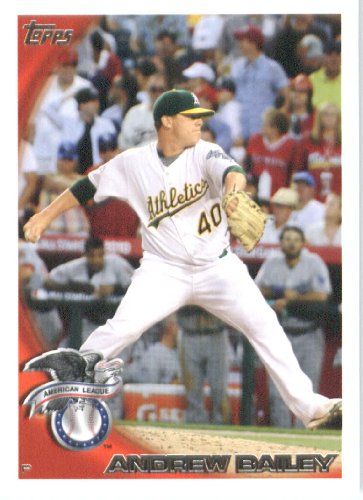 2010 Topps Update Baseball Card #US-25 Andrew Bailey - Oakland Athletics / MLB Trading Card in Screwdown Case