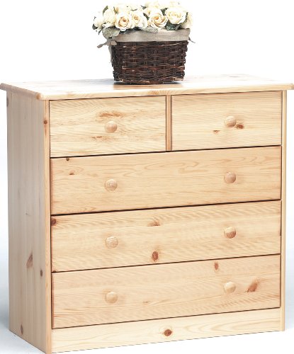 Steens 17801219 Kommode Mario 73 x 78 x 35 cm Kiefer massiv, natur lackiert