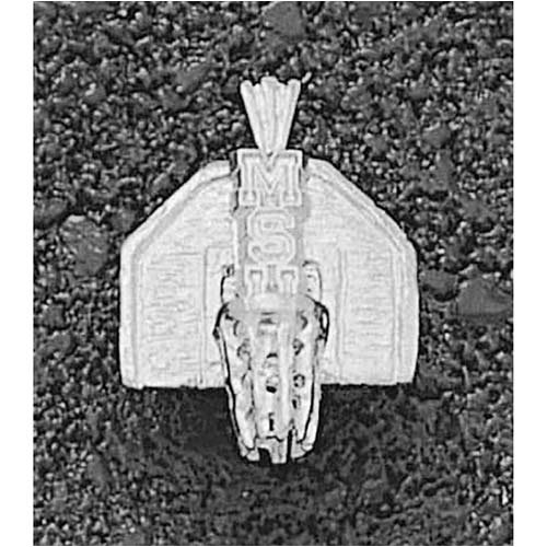 LogoArt Michigan State Spartans Sterling Silver Backboard Pendant