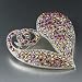 Silver Heart July Birthstone Swarovski Crystal Brooches & Pins