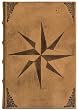 Compass Journal Diary, Genuine Italian Leather, Lined, 6x8", Gift Boxed
