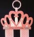 Pink Princess Crown Hair Bow & Clip Holder