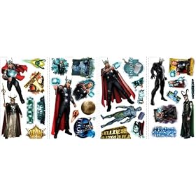 RoomMates RMK1643SCS Thor Movie Peel and Stick Wall Decals