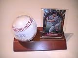 Matt Holliday St. Louis Cardinals Signed Autographed Baseball & Wood Case Plus Card Coa