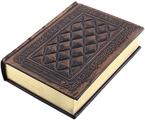 Gospel of Love Retro Vintage Three-Dimensional Relief Pattern Leather Cover Handmade Sketchbook NoteBook for Journal Travel Diary Gift