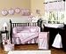 Pink French Toile and Polka Dot Baby Crib Bedding Set by JoJo Designs