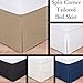 LUX Décor King Bed Skirt 16 Inch Drop - Brushed Microfiber Pleated Bed Skirt - Easy Fit, Wrinkle & Fade Resistant (King, Grey)