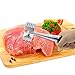 ONME Zinc Alloy Meat Tenderizer, Chicken Meat Hammer Tenderizer Tool with Rubber Grip Handle