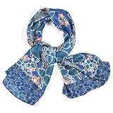 Voysey 'Birds & Roses' Silk Scarf||EVAEX