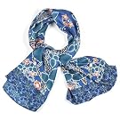 Voysey 'Birds & Roses' Silk Scarf||EVAEX