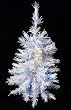 2' Pre-Lit White Artificial Christmas Tree - Blue Lights