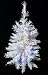 2' Pre-Lit White Artificial Christmas Tree - Blue Lights