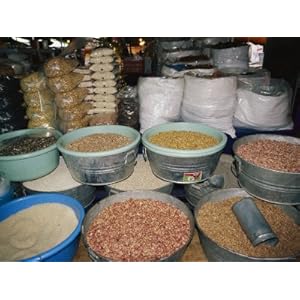 Mexican Seeds and Beans for Sale in an Outdoor Market Photographic Poster Print 18x24