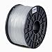 BuMat ABS 1.75mm, 1kg, 2.2lb Clear Filament Printing Material Supply Spool for 3D Printer ABSCR