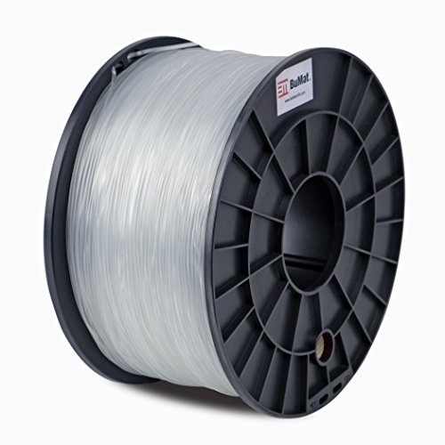 BuMat ABS 1.75mm, 1kg, 2.2lb Clear Filament Printing Material Supply Spool for 3D Printer ABSCR