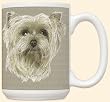 David Kiphuth Dog Breed 15 ounce Coffee Mug Cup ~ Yorkie Yorkshire Terrier