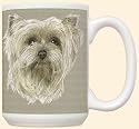 David Kiphuth Dog Breed 15 ounce Coffee Mug Cup ~ Yorkie Yorkshire Terrier