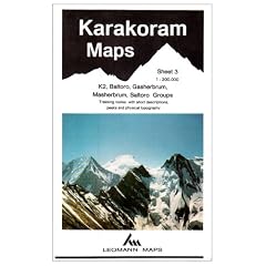 Karakoram Mountain Map: K2, Baltoro, Gasherbrum, Masherbrum, Saltoro Groups Sheet 3 (Leomann Maps)