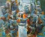 'Abstract in Blues'