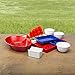 Zak Designs Confetti 16 oz. Plastic Soup Bowl, Red, 6 piece set