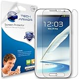 Tech Armor Samsung Galaxy Note II Smartphone High Defintion (HD) Clear Screen Protectors - Maximum Clarity and Touchscreen Accuracy [3-Pack] Lifetime Warranty