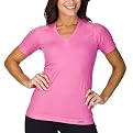 Icon by Marika Women's Seamless V-Neck Tee - Pink