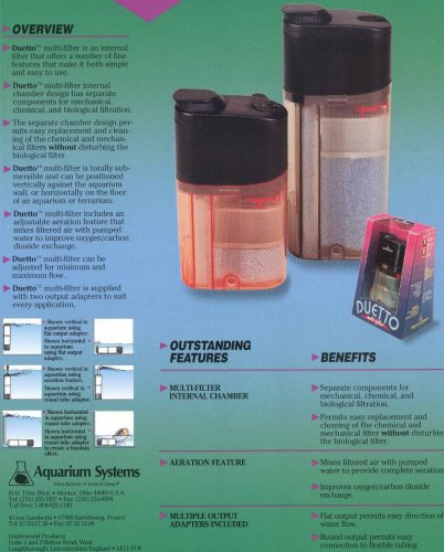 Aquarium Systems Duetto Multi-Function Internal Filter
