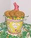 Gourmet Food : Scott's Cakes 1 lb. Peanut Butter Cookies in a Yellow Bunny Pail with Jelly Beans and Milk Chocolate Bunny