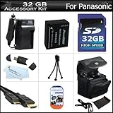 32GB Advanced Accessories Kit For Panasonic Lumix DMC-GF3 / DMC-GF3K / DMC- ....