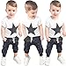 Efaster® Toddler Boys Outfit Clothes Star Printed T-shirt Tops+Long Pants Trousers 1Set