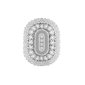 Heritage Lace Rose 60-Inch by 108-Inch Tablecloth, Ecru
