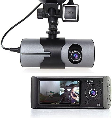 2.7 TFT LCD HD Dash-Cam Dual Front &amp; Rear Car Camera Recorder DVR Vehicle Dashboard GPS Tracker Recorder with G-sensor