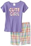 Luv 2 Sleep Girls 2-6X Cute Girl 2 Piece Tee Short Set