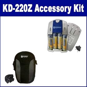 Click here to buy Konica KD-220Z Digital Camera Accessory Kit includes: SB257 Charger, SDC-22 Case by Synergy.