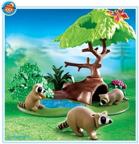 Childrens Toyshop  Toys : Playmobil - Raccoons 4205