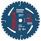 Bosch CB740AB 7-1/4 inch 40 Tooth ATB Finishing Saw Blade with 5/8 inch and Diamond Knockout Arbor