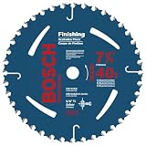 Bosch CB740AB10 7-1/4-Inch 40 Tooth ATB Finishing Saw Blade with 5/8-Inch and Diamond Knockout Arbor, 10-Pack