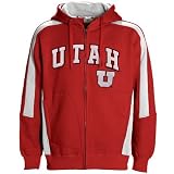 Utah Utes Crimson Spiral Full Zip Hoody Sweatshirt