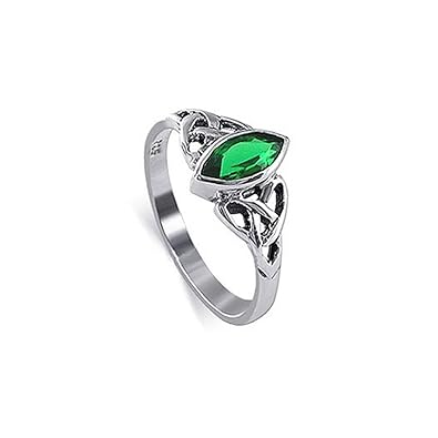 Cubic zirconia celtic engagement rings