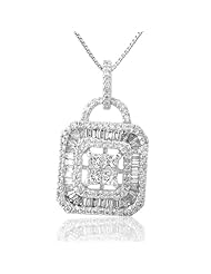 14K White Gold 1.32ct Diamond Pendant
